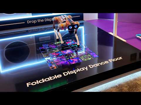 Check out the Samsung's foldable, bendable, and stretchable displays (and don't miss the robot dogs)