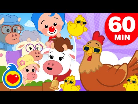 A Vaquinha Laura e Sua Família 🐮 e + Músicas Infantis com Animais (60 Min) | Um Herói do Coração ❤️