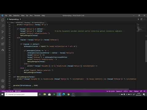 Python ile Bankamatik uygulaması
