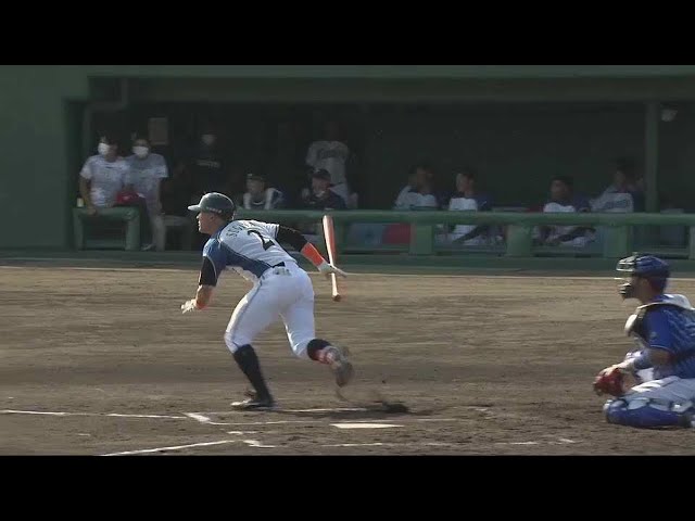 【6回裏】流れを変えたのはこの男!! ファイターズ・杉谷の同点タイムリー2ベースヒット!! 2021/8/5 F-DB(エキシビションマッチ)