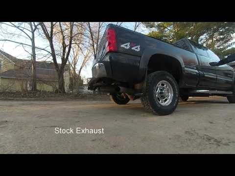 Chevy 2500HD 6.0l Dynomax Exhaust vs Stock Exhaust