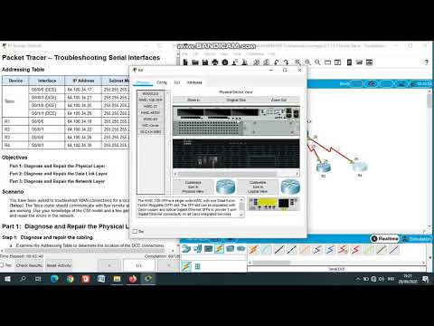 2.1.2.5 Packet Tracer - Troubleshooting Serial Interfaces
