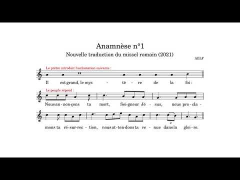 Anamnèse 1 (Missel romain 2021)