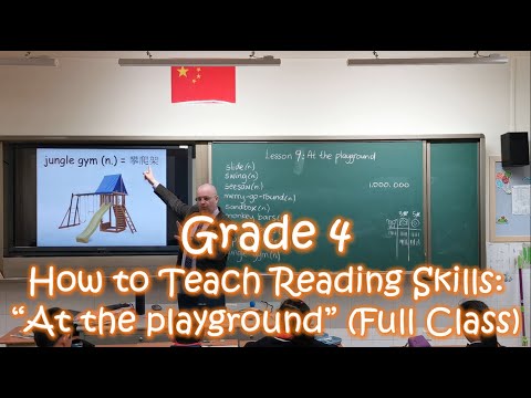 How to Teach Reading Skills: Grade 4 - "At the playground" (Full Class)