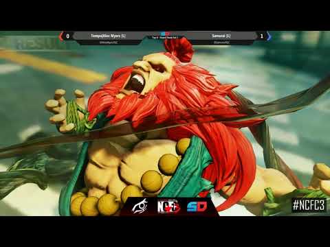 Street Fighter V - NCFC3 Top 8 - Alex Myers (Cammy) vs Samurai (Akuma) - Grand Finals #2