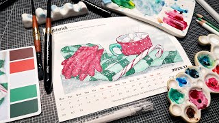 We Did It!!! December Watercolor Calendar 2025