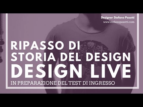 , title : 'Ripasso di Storia del Design in preparazione al test di ingresso'