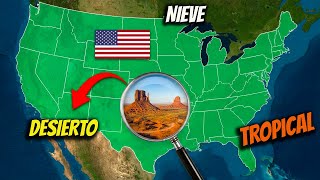 ¿Por qué Estados Unidos es a la vez desértico, nevado y tropical?