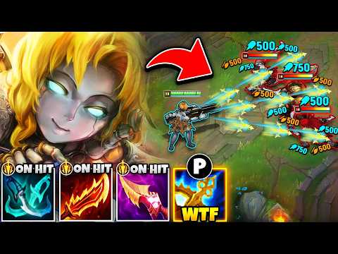 Orianna but I have an On-Hit Machine Gun that melts everything (3.00+ ATTACK SPEED)