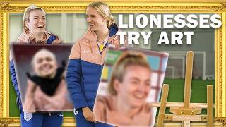 WHAT HAVE YOU DONE TO ME! | Lauren Hemp v Esme Morgan Art Challenge | Lionesses Try | Lionesses