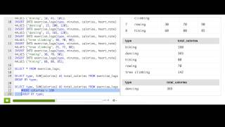 Restricting grouped results with HAVING | Computer Programming | Khan Academy
