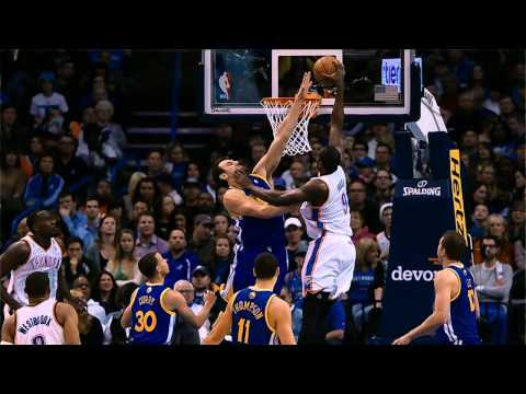 Serge Ibaka Throws Down the Nasty Dunk on Andrew Bogut