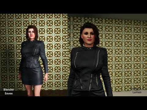 Comparison of render quality between Blender Eevee and Unreal Engine 5.1 Lumen