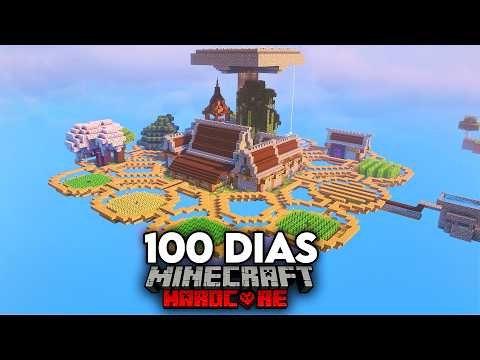 Sobreviví 100 DÍAS en Skyblock en Minecraft Hardcore