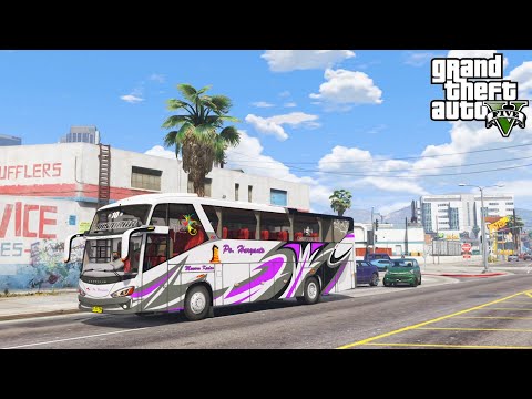 BUS HARYANTO 10 HINO RK8 ZEPPELIN G3 GUNUNG MAS MADIUN - GTA V MOD SIMULATOR BUS INDONESIA
