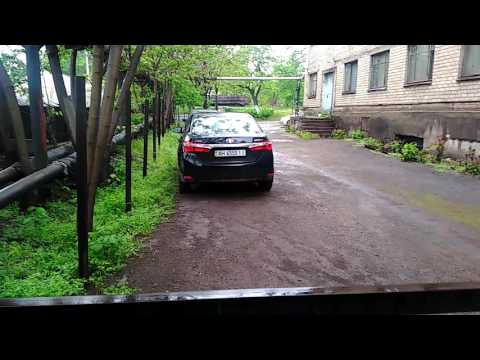 Ivargo тест видео. Весна, дождь, машина, черная, перила