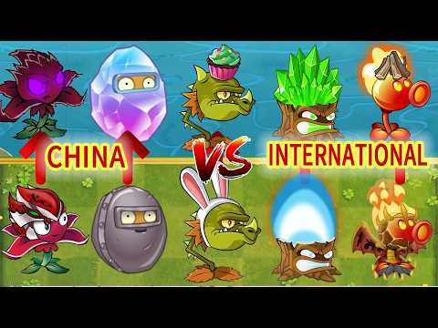 Pvz 2 Discovery - Differences between Plants in CHINA & INTERNATIONAL version