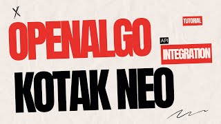 Download the video "Kotak NEO API -  OpenAlgo Integration Procedure"