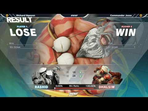 WNF 2.1 SFV - Richard Nguyen (Rashid) vs Commander Jesse (Dhalsim)