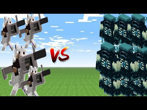 Ultimate Showdown: Wolves Vs Wardens in Epic Minecraft Battle!