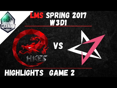 HKE vs JT Highlights Game 2 LMS Spring W3D1 2017 Hong Kong Espotrs vs J Team