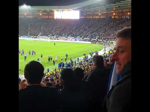 Scotland vs Spain Euro 2024 -  Final Whistle Celebrations & Scotland's on Fire