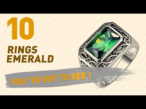 Emerald Rings Top 10 Collection // UK New & Popular 2017