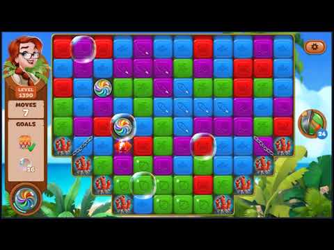 Lost Island Blast Adventure Level 1390 - NO BOOSTERS 🏝️ | SKILLGAMING ✔️