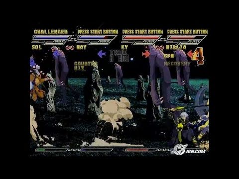 Guilty Gear Isuka PlayStation 2 Gameplay - Four-player