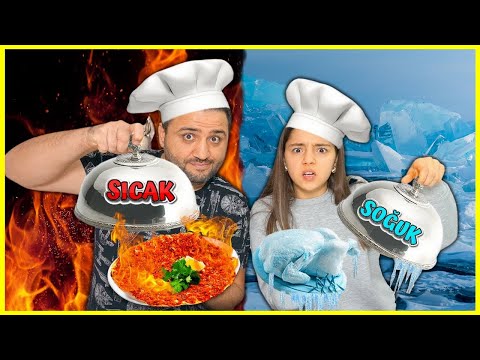HOT VS COLD FOOD BATTLE FATHER AND DAUGHTER