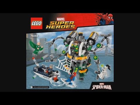 LEGO Super Heroes 76059 Spider-Man: Doc Ock's Tentacle Trap - instruction timelapse