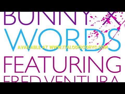 Bunny X featuring Fred Ventura - Words - 12" vinyl. White & Blue colored vinyl.