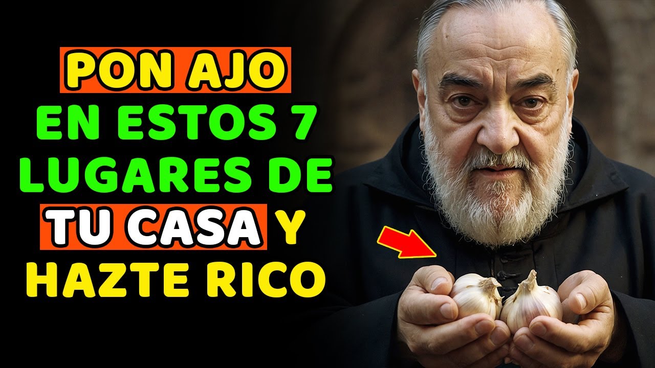 Padre Pío: ¡Pon ajo en estos 7 lugares de tu casa y MIRA lo que Sucede después!