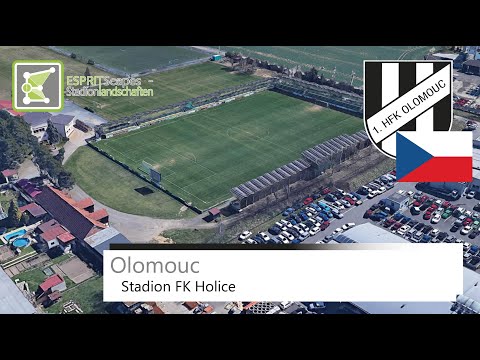 Stadion FK Holice | 1. HFK Olomouc | Slow Motion 360° Rotation | Google Earth