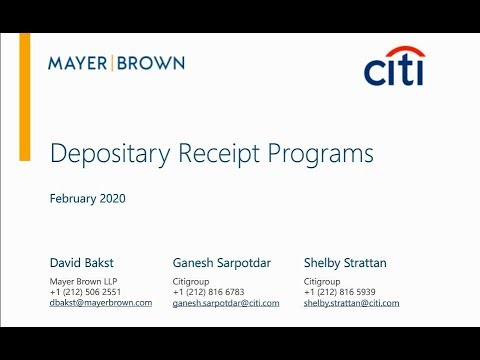 Depositary Receipt Programs