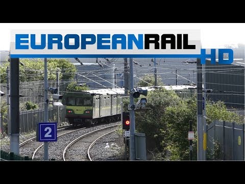 Iarnród Éireann Irish Rail DART 8100 EMU 81xx + 81xx + 8129 departs Howth Junction