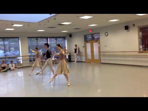 TBBS students Rheya Shano, Natasha Snogren and Tim Hartshorn rehearse excerpts from Swan Lake
