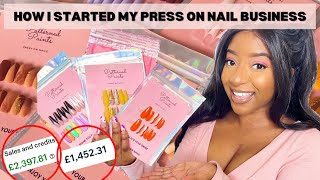 HOW I STARTED MY SUCCESSFUL PRESS ON NAIL BUSINESS! | Getting Customers, Supplies, Websites & More!
