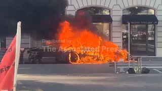 Protesters clash with police in Geneva ahead of G7 summit