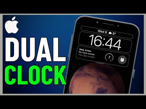 How to Enable Dual Clock on any iPhone Lockscreen iOS 17 | Step by Step (2024)