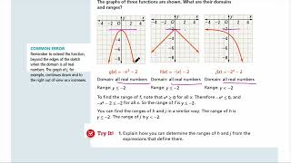 EnVision Algebra 1) Lesson 10-3 Analyzing Functions Graphically