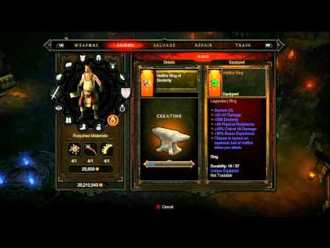 Diablo 3 How 2 MakeThe Best Hellfire Ring (Xbox 360)