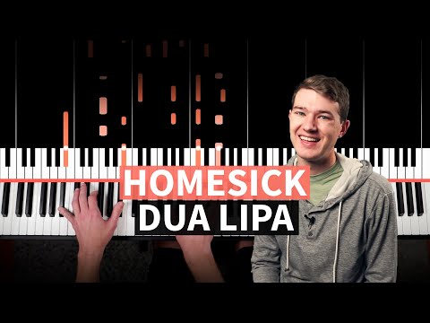 Homesick - Dua Lipa - PIANO TUTORIAL (accompaniment with chords)