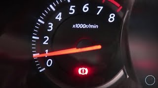 Brake Warning Light while driving {quick video}