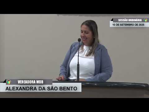CMBTE - USO DE TRIBULA PELA VEREADORA ALEXANDRA DA SÃO BENTO - MD