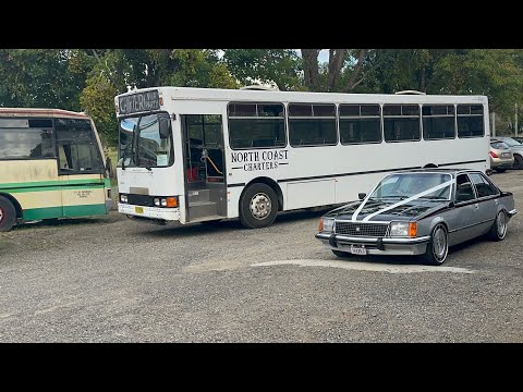 Another day, Another Wedding Run in Vinnie the Volvo B10M.