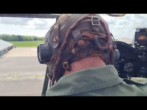 'Just Jane' Avro Lancaster NX611 start up, cockpit view.