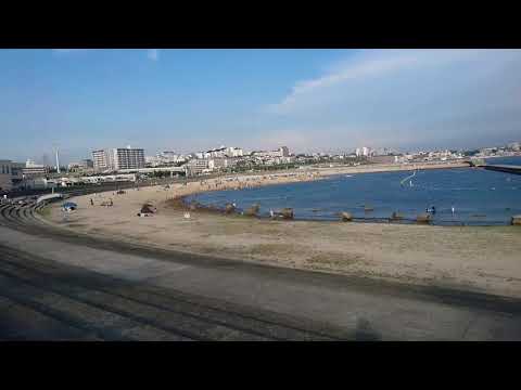Baños de mar en la costa de Okura 2017