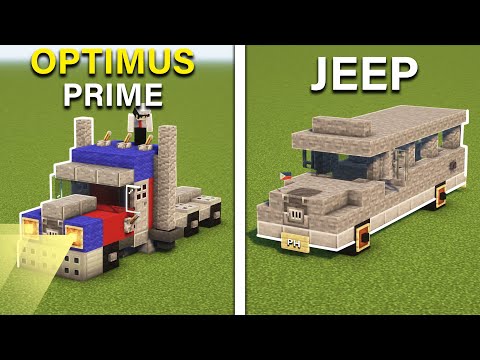 MINECRAFT | 10 New Vehicle Build Ideas That You Should Know!
