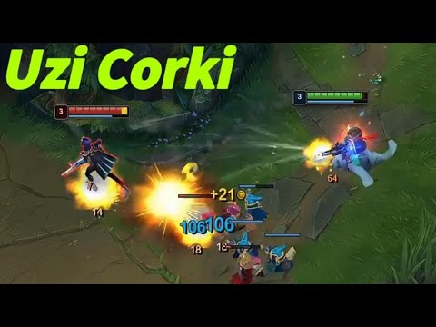 UZI CORKI VS CAITLYN , BEST ADC IN THE WORLD!